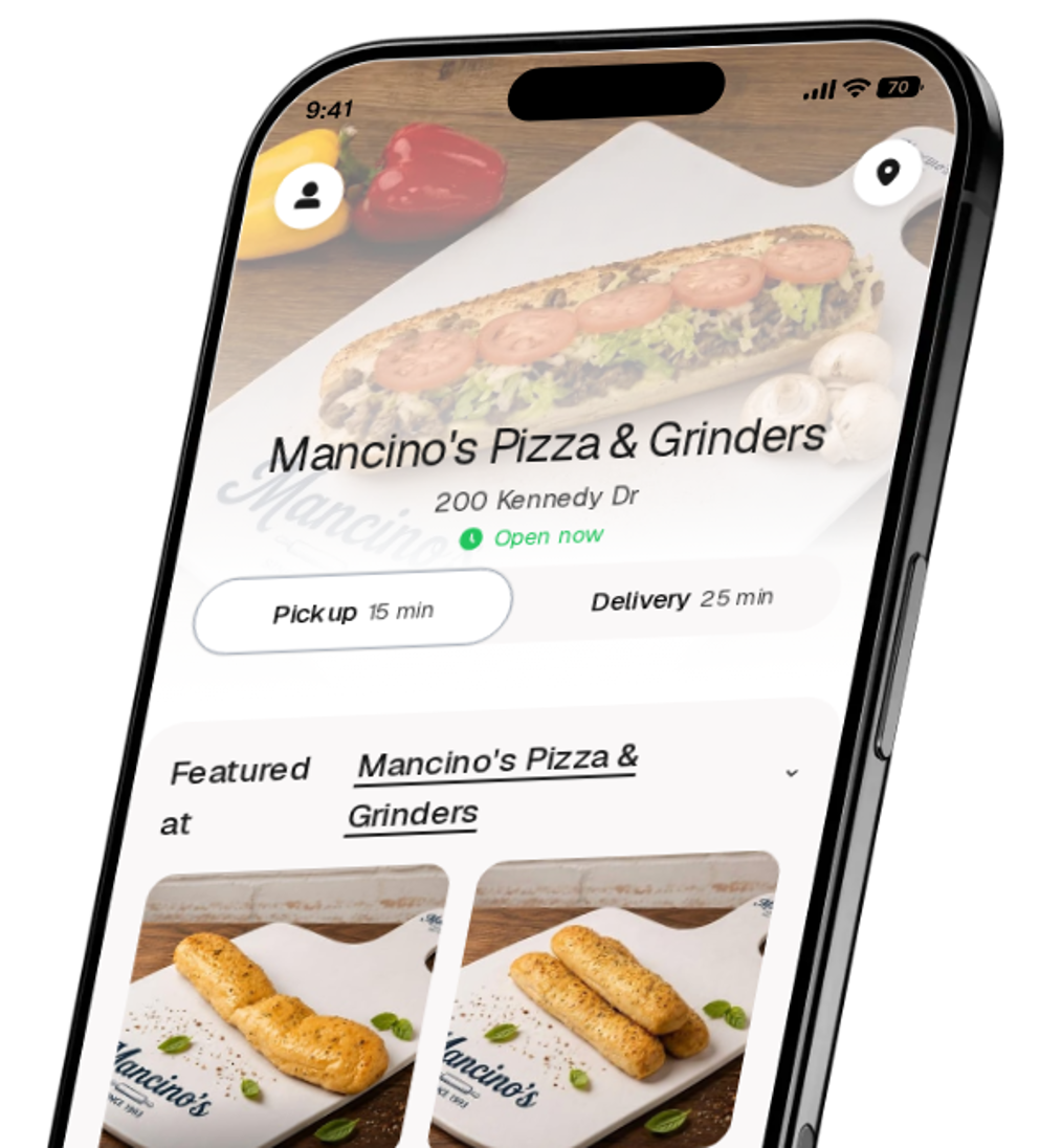 Mancino's Pizza & Grinders app preview